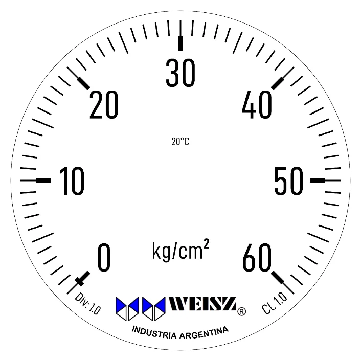 Weisz gauge face, designed with GaugeMaster Pro