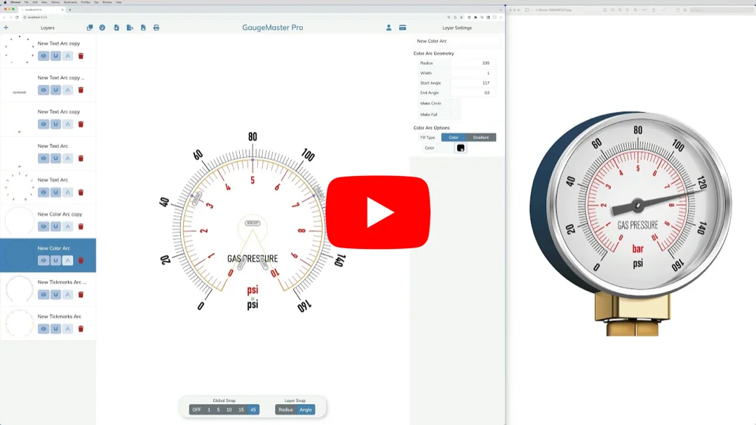 Pressure gauge video