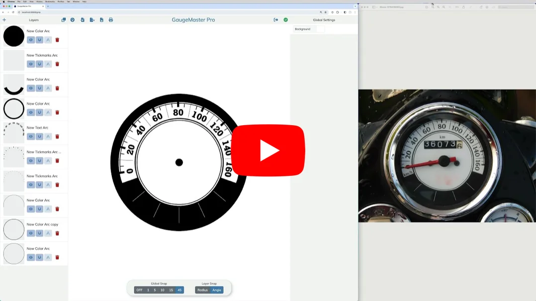 Classic speedometer video